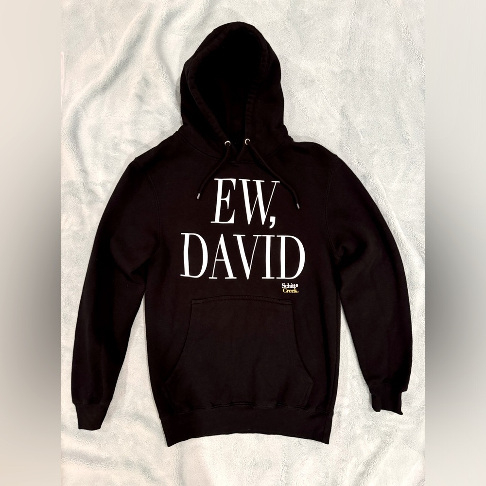 Schitt's Creek "Ew David” Pullover Black Hoodie